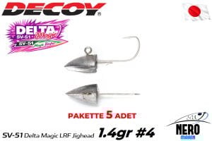Decoy SV-51 Delta Magic LRF Jighead #4-1.4gr (5 Adet / Paket)
