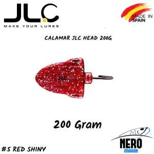 JLC Calamar Silikon Kalamar Yedek Kafa 200gr. #5 Red Shiny