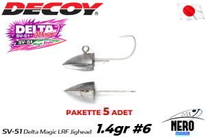 Decoy SV-51 Delta Magic LRF Jighead #6-1.4gr (5 Adet / Paket)