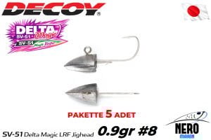 Decoy SV-51 Delta Magic LRF Jighead #8-0.9gr (5 Adet / Paket)