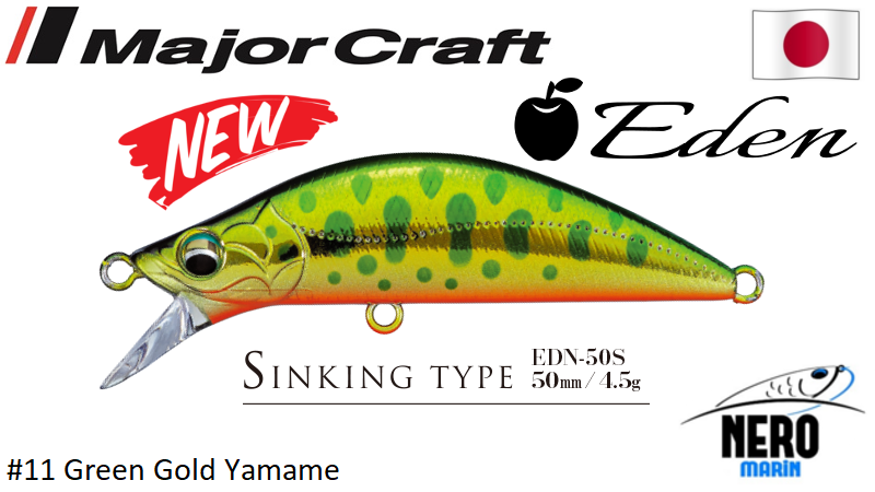 MC Finetail Eden 50S 4.5gr. # 11 Green Gold Yamame