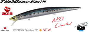 Tide Minnow Slim 140 ACC0807 / Sardine ND