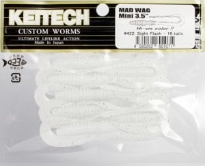 Keitech Mad Wag Mini 3.5'' #422 Sight Flash