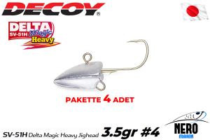 Decoy SV-51H Delta Magic Heavy Jighead #4-3.5gr (4 Adet / Paket)