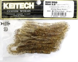 Keitech Mad Wag Mini 3.5'' #321 Gold Shad