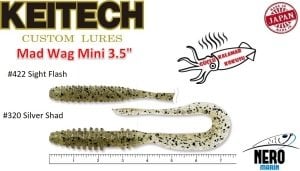 Keitech Mad Wag Mini 3.5'' #320 Silver Shad