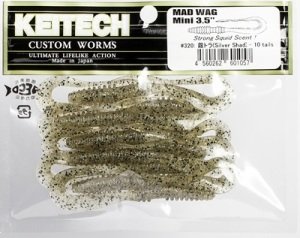Keitech Mad Wag Mini 3.5'' #320 Silver Shad