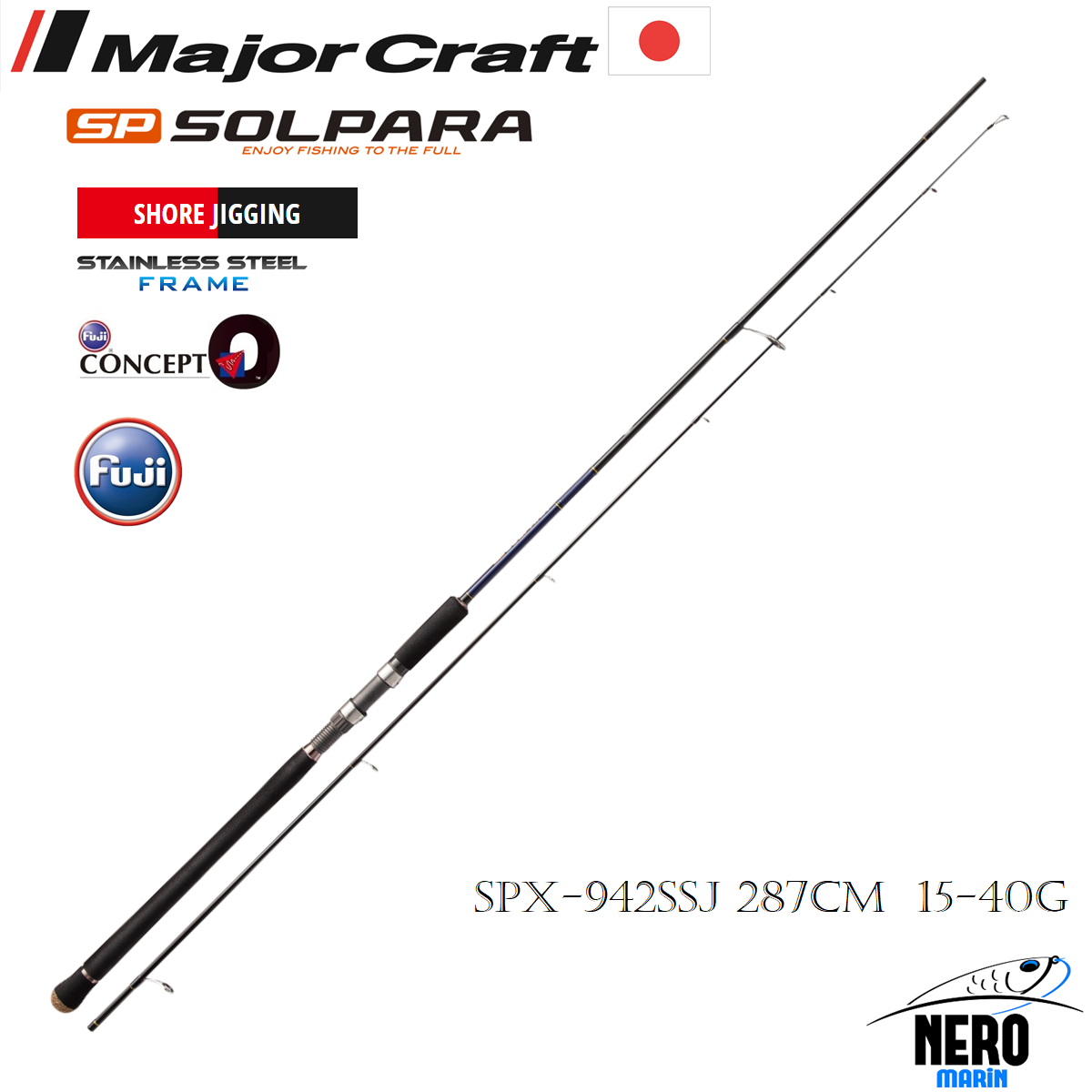MC Solpara New Super Light Shore Jigging Kamış SPX-942SSJ 287cm 15-40g