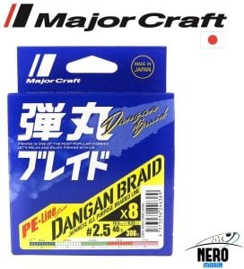 MC Dangan Braid İp DB8 PE 2.5/0.22mm/40Lb/19.5kg/300 metre Multi