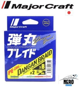 MC Dangan Braid İp DB8 PE 2.0/0.20mm/35Lb/16.0kg/300 metre Multi