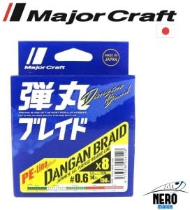 MC Dangan Braid İp DB8 PE 0.6/0.06mm/14Lb/5.2kg/150 metre Multi