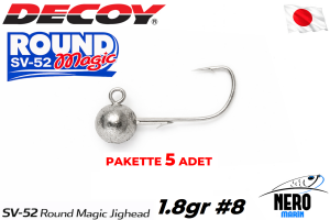 Decoy SV-52 Round Magic Jighead #8-1.8gr (5 Adet / Paket)
