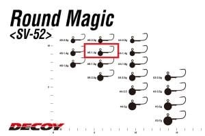 Decoy SV-52 Round Magic Jighead #6-1.4gr (5 Adet / Paket)