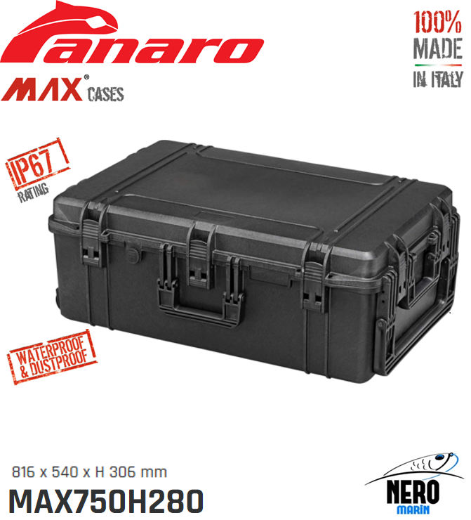 Panaro Max 750H280S Çanta 816*540*306mm. Black