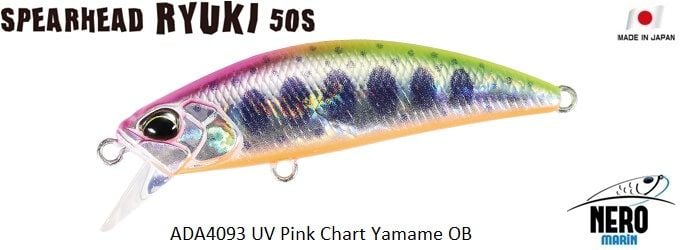 Duo Spearhead Ryuki 50S ADA4093 UV Pink Chart Yamame OB