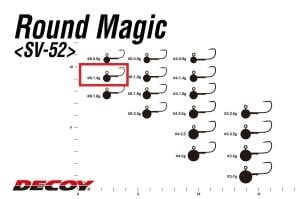 Decoy SV-52 Round Magic Jighead #8-1.4gr (5 Adet / Paket)