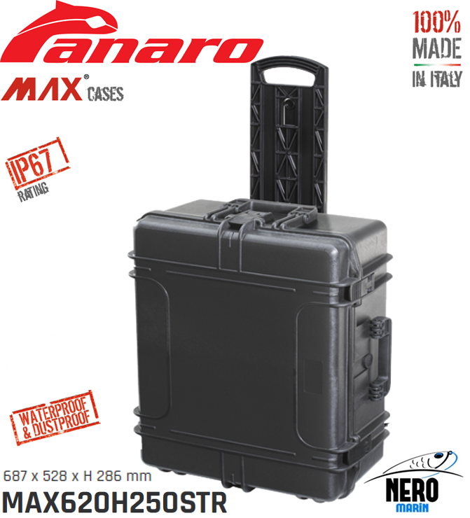 Panaro Max 620H250STR Çanta 687*528*276mm. Black