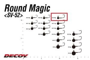 Decoy SV-52 Round Magic Jighead #4-0.9gr (5 Adet / Paket)