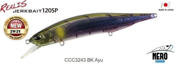 Realis Jerkbait 120SP CCC3243 BK Ayu