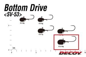 Decoy SV-53 Bottom Drive Jighead #2 10gr (3 Adet / Paket)