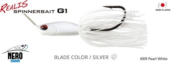 Realis Spinnerbait G1  J009 / Pearl White
