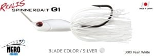 Realis Spinnerbait G1  J009 / Pearl White