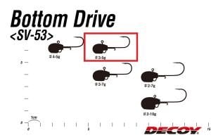 Decoy SV-53 Bottom Drive Jighead #3 5gr (4 Adet / Paket)