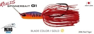 Realis Spinnerbait G1  J006 / Red Tiger