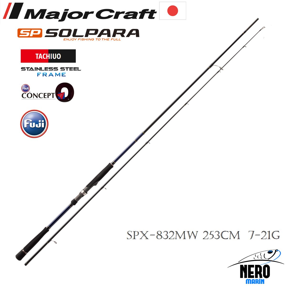 MC Solpara New Light Spin Kamış SPX-832MW 253cm 7-21g