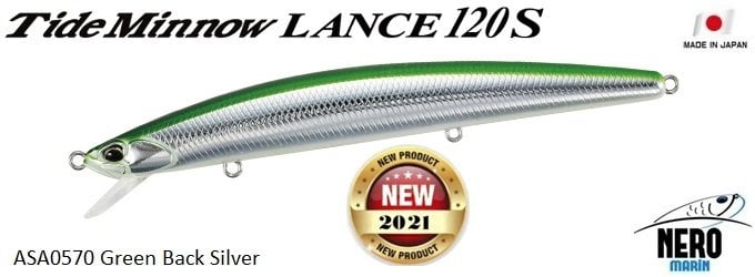 Duo Tide Minnow Lance 120S ASA0570 Green Back Silver