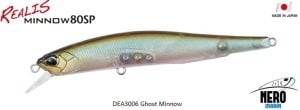 Realis Minnow 80SP DEA3006 / Ghost Minnow