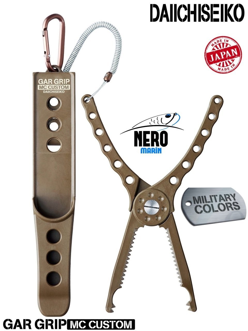 Daiichiseiko Gar Grip MC Custom + Holster Dark Earth