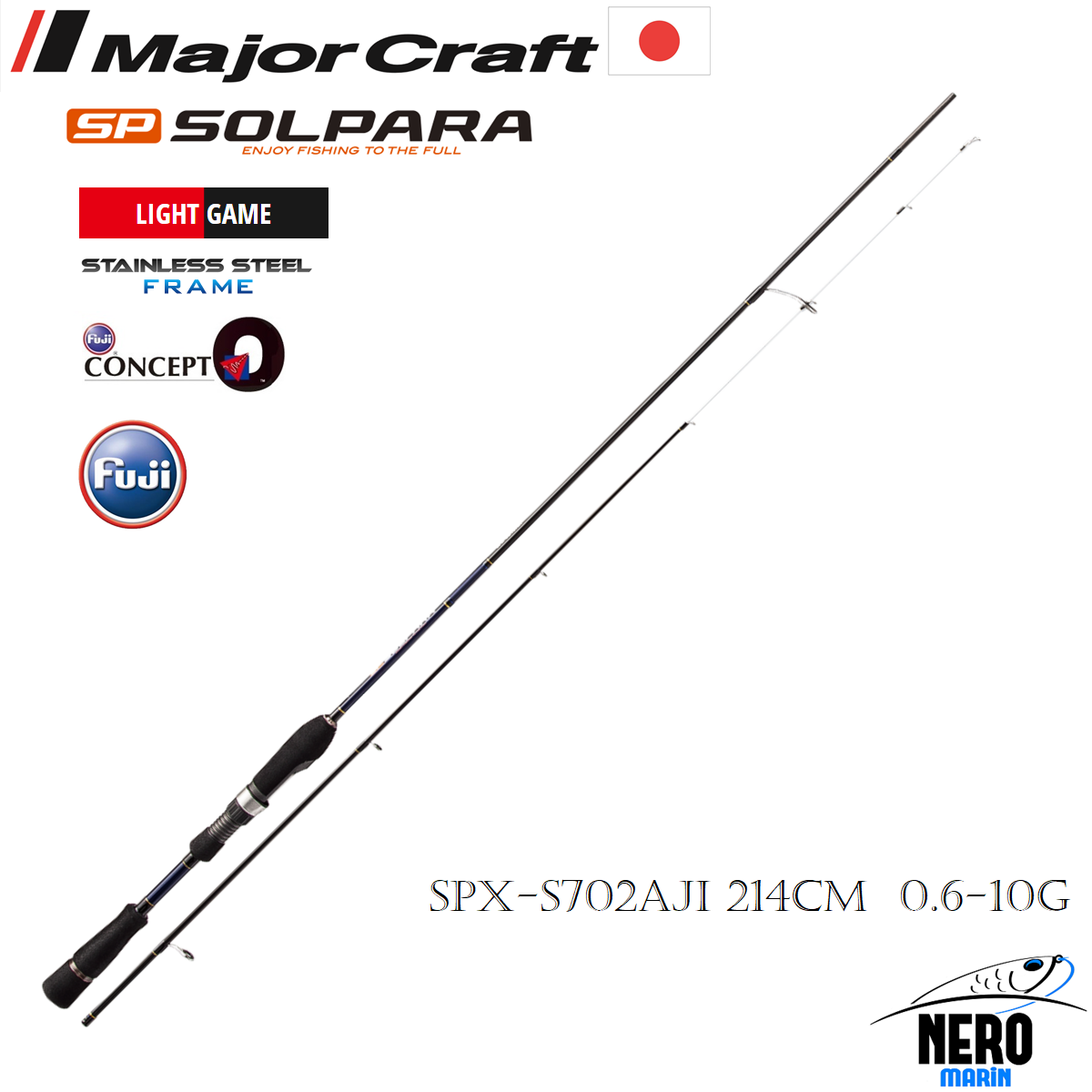 MC Solpara New LRF Kamış Solid Uç SPX-S702AJI 214cm 0.6-10g