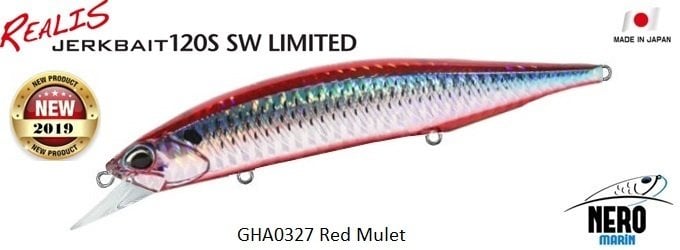 Duo Realis Jerkbait 120S SW GHA0327 Red Mullet