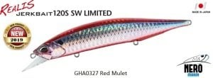 Duo Realis Jerkbait 120S SW GHA0327 Red Mullet