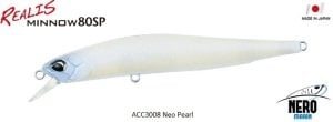 Realis Minnow 80SP ACC3008 / Neo Pearl