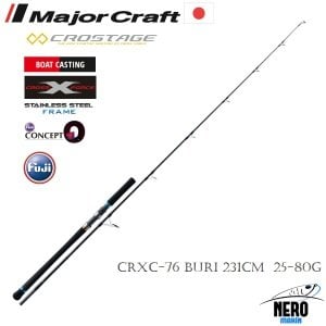 MC New Crostage CRXC-76BURI Offshore Biggame Casting Kamış 231cm 25-80g