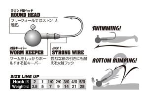 Decoy SV-60 S.W.Head Jighead #1/0-7.0gr (4 Adet / Paket)