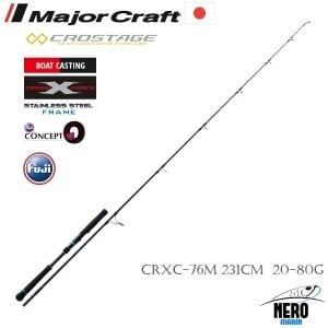 MC New Crostage CRXC-76M Offshore Casting Kamış Saptan 2 Parça 231cm 20-80g