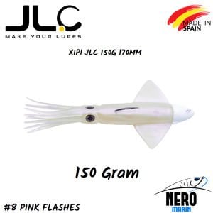 JLC Xipi Silikon Kalamar 150gr. #8 Pink Flashes