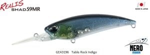 Realis Shad 59MR  GEA3196 / Table Rock Indigo