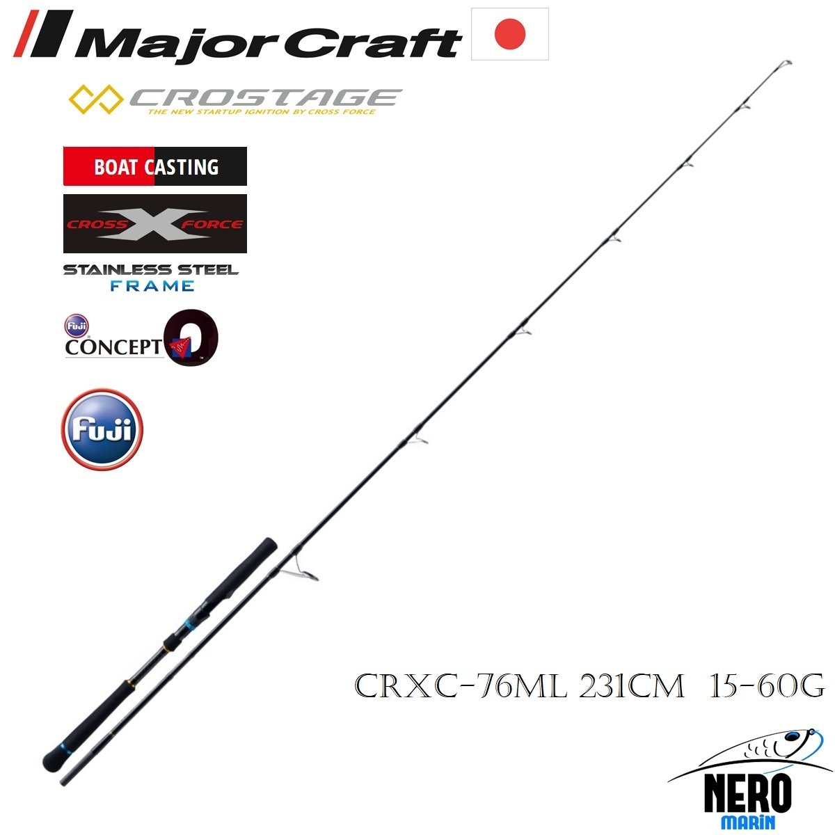 MC New Crostage CRXC-76ML Offshore Casting Kamış Saptan 2 Parça 231cm 15-60g
