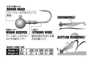 Decoy SV-60 S.W.Head Jighead #2-3.5gr (6 Adet / Paket)