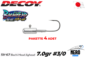 Decoy SV-67 Bachi Head Jighead #3/0-7.0gr (4 Adet / Paket)