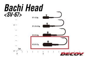 Decoy SV-67 Bachi Head Jighead #3/0-7.0gr (4 Adet / Paket)