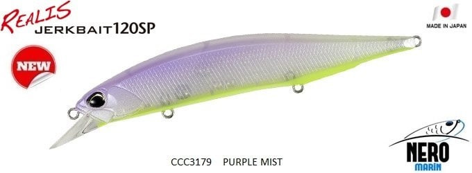 Realis Jerkbait 120SP CCC3179 Purple Mist