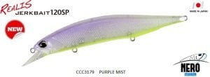 Realis Jerkbait 120SP CCC3179 Purple Mist