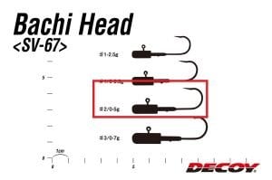 Decoy SV-67 Bachi Head Jighead #2/0-5.0gr (4 Adet / Paket)