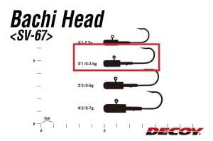 Decoy SV-67 Bachi Head Jighead #1/0-3.5gr (5 Adet / Paket)