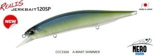 Realis Jerkbait 120SP CCC3164 A-Mart Shimmer
